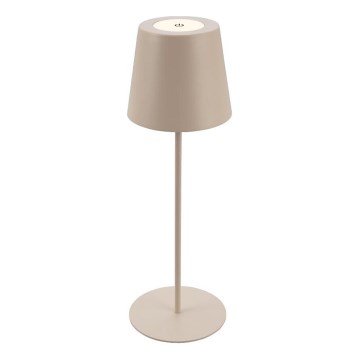 Briloner 7508011 - Dimbare oplaadbare LED buiten tafellamp 2-in-1 LED/2,5W/5V IP44 beige