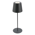 Briloner 7508015 - Dimbare oplaadbare LED buiten tafellamp 2-in-1 LED/2,5W/5V IP44 zwart
