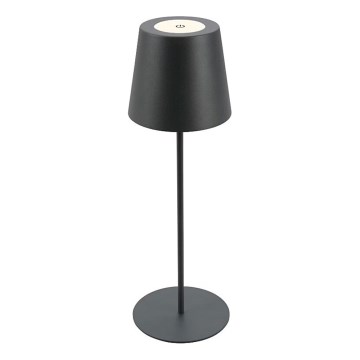 Briloner 7508015 - Dimbare oplaadbare LED buiten tafellamp 2-in-1 LED/2,5W/5V IP44 zwart