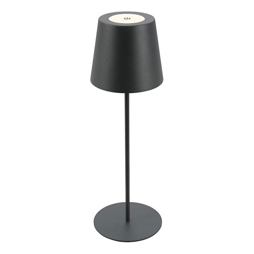 Briloner 7508015 - LED Dimbaar oplaadbaar buitenshuis tafellamp 2in1 LED/2,5W/5V IP44 antraciet