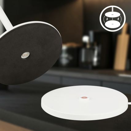 Briloner 7517016 - Dimbare oplaadbare buitentafellamp LED RGBW CILANO LED/3W/5V IP44 2000 mAh wit