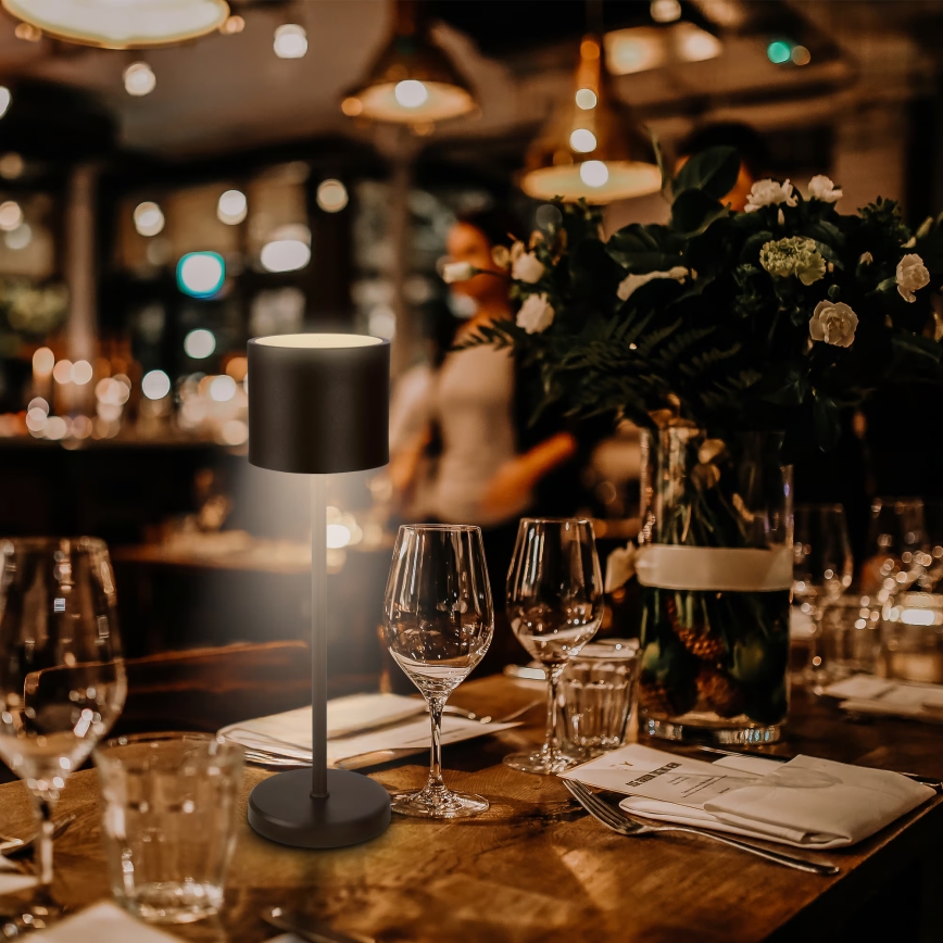 Briloner 7521015 - SIGO dimbare oplaadbare buitentafellamp LED/2,5W/5V IP44 2600 mAh zwart