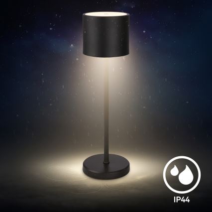 Briloner 7521015 - SIGO dimbare oplaadbare buitentafellamp LED/2,5W/5V IP44 2600 mAh zwart