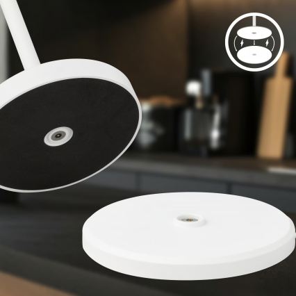 Briloner 7521016 - Dimbare oplaadbare buitentafellamp SIGO LED/2,5W/5V IP44 2600 mAh wit