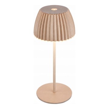 Briloner 7552-011 - MINI oplaadbare dimbare LED-tafellamp voor buiten met aanraakbediening, 1,5W/5V, IP44, 1800 mAh, beige
