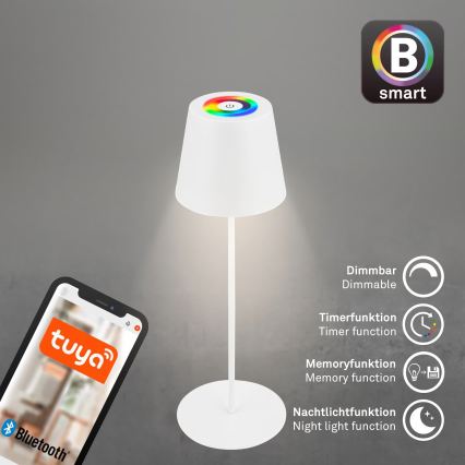 Briloner 7559016 - LED RGB dimbare oplaadbare buitentafellamp COLORIS LED/3,5W/5V IP44 2000 mAh Wi-Fi Tuya