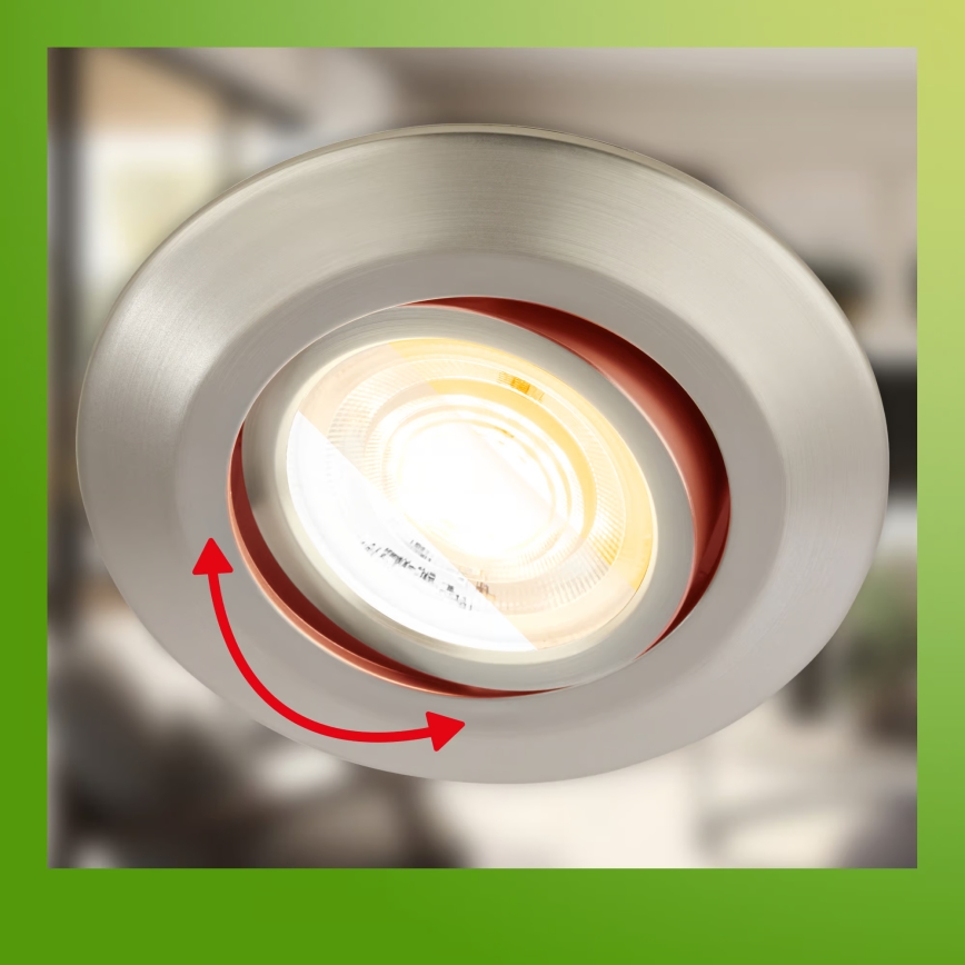 Briloner 7586032 - set van 3 KLIRA LED-inbouwspots voor de badkamer LED/4,9W/230V 2500/3000/4000K IP23 mat chroom