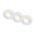 Briloner 7586036 - Set van 3 KLIRA LED-inbouwspots voor badkamer, 4,9W/230V, 2500/3000/4000K, IP23, wit