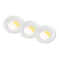 Briloner 7588036 - SET van 3 LED-inbouwspots voor badkamer KLIRA LED/4,9W/230V 2500/3000/4000K IP44 wit