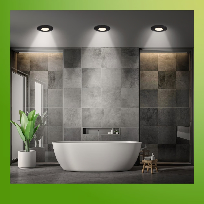 Briloner 7589035 - SET 3xLED Dimbare inbouwspots voor badkamer KLIRA LED/4,9W/230V 2500/3000/4000K IP44 zwart