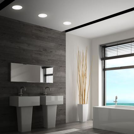 Briloner 7605036 - SET 3xLED Badkamer inbouwspot 3xLED/4,9W/230V IP44 wit
