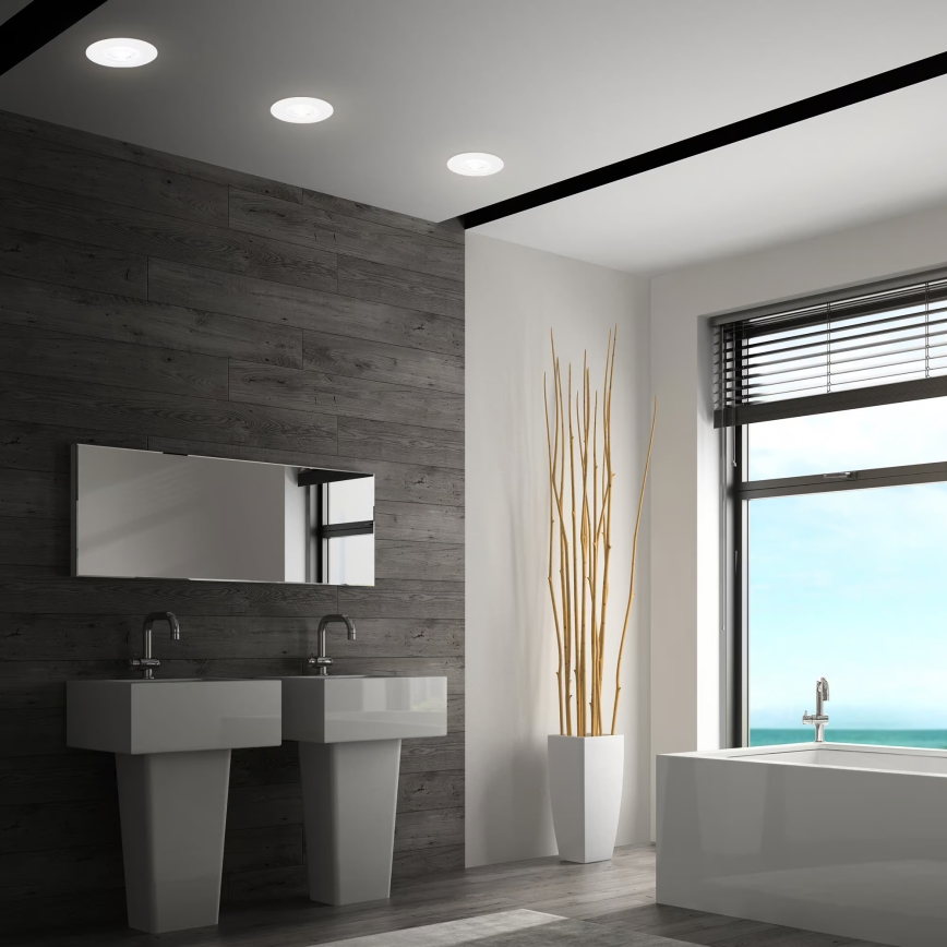 Briloner 7605036 - SET 3xLED Badkamer inbouwspot 3xLED/4,9W/230V IP44 wit