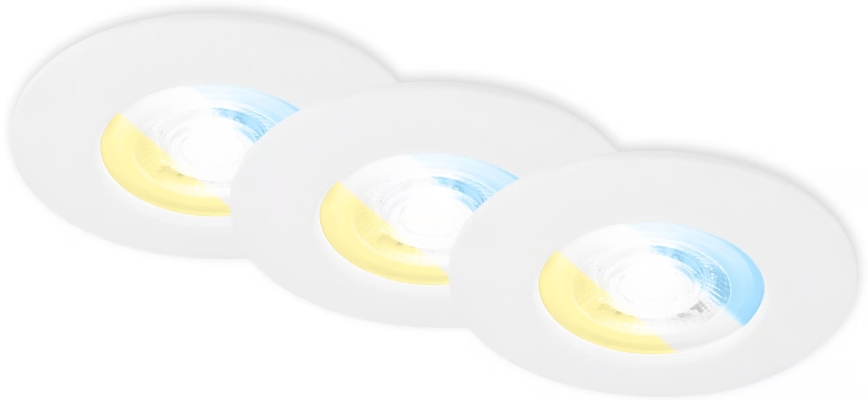 Briloner 7605036 - SET 3xLED Badkamer inbouwspot 3xLED/4,9W/230V IP44 wit
