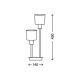 Briloner 7810-022 - Tafellamp TAUPE 2xE14/5,5W/230V