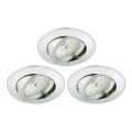 Briloner 8317-039-SET 3x LED dimbare badkamer inbouwspot LED/5,5W/230V IP23