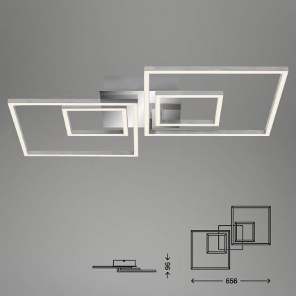 Briloner - Dimbare LED plafondlamp FRAMES LED/40W/230V