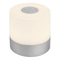 Briloner - dimbare oplaadbare LED-tafellamp voor buiten met aanraakbediening LED/2W/5V 2700K IP44 1200 mAh mat chroom