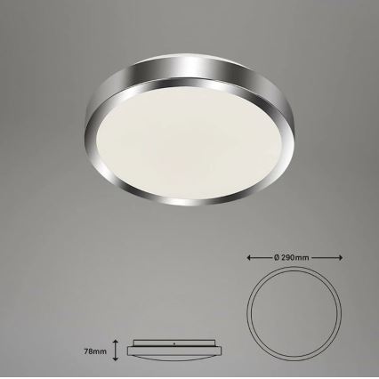 Briloner - LED Badkamer plafondlamp SPLASH LED/15W/230V IP44