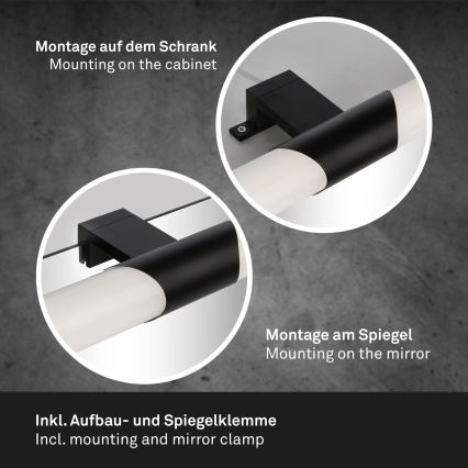 Briloner - LED-badkamerspiegelverlichting LED/7W/230V 4000K IP44 32 cm zwart