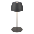 Briloner - LED-dimbare oplaadbare buitentafellamp met aanraakbediening MINI LED/2,5W/5V IP44 1800 mAh antraciet