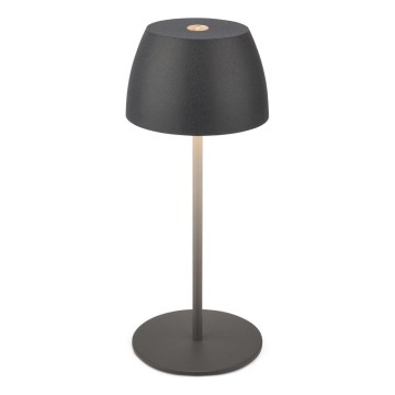 Briloner - LED-dimbare oplaadbare buitentafellamp met aanraakbediening MINI LED/2,5W/5V IP44 1800 mAh antraciet