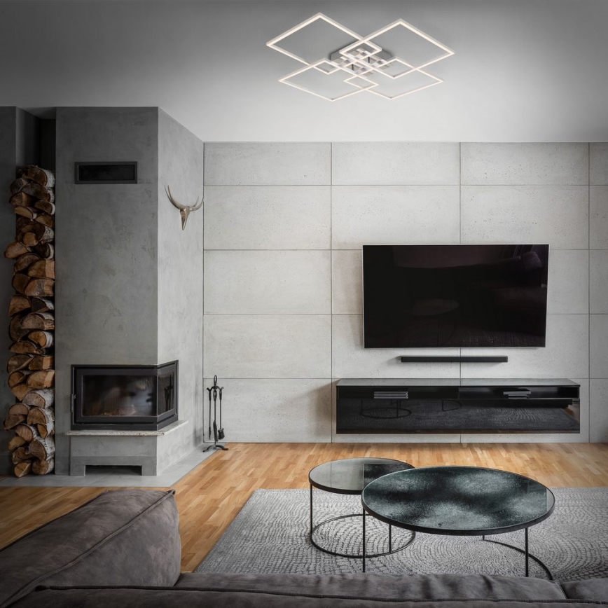 Briloner - LED Dimbare Opbouwlamp FRAME 4xLED/12W/230V