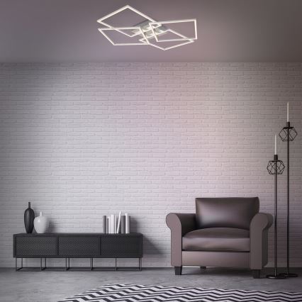 Briloner - LED Dimbare Opbouwlamp FRAME 4xLED/12W/230V