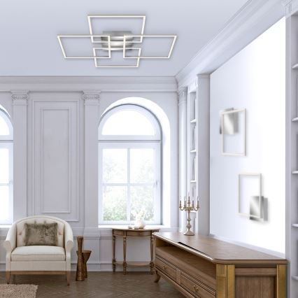 Briloner - LED Dimbare Opbouwlamp FRAME 4xLED/12W/230V