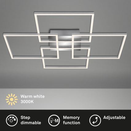 Briloner - LED Dimbare Opbouwlamp FRAME 4xLED/12W/230V