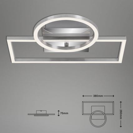 Briloner - LED dimbare plafondlamp FRAMES LED/19W/230V