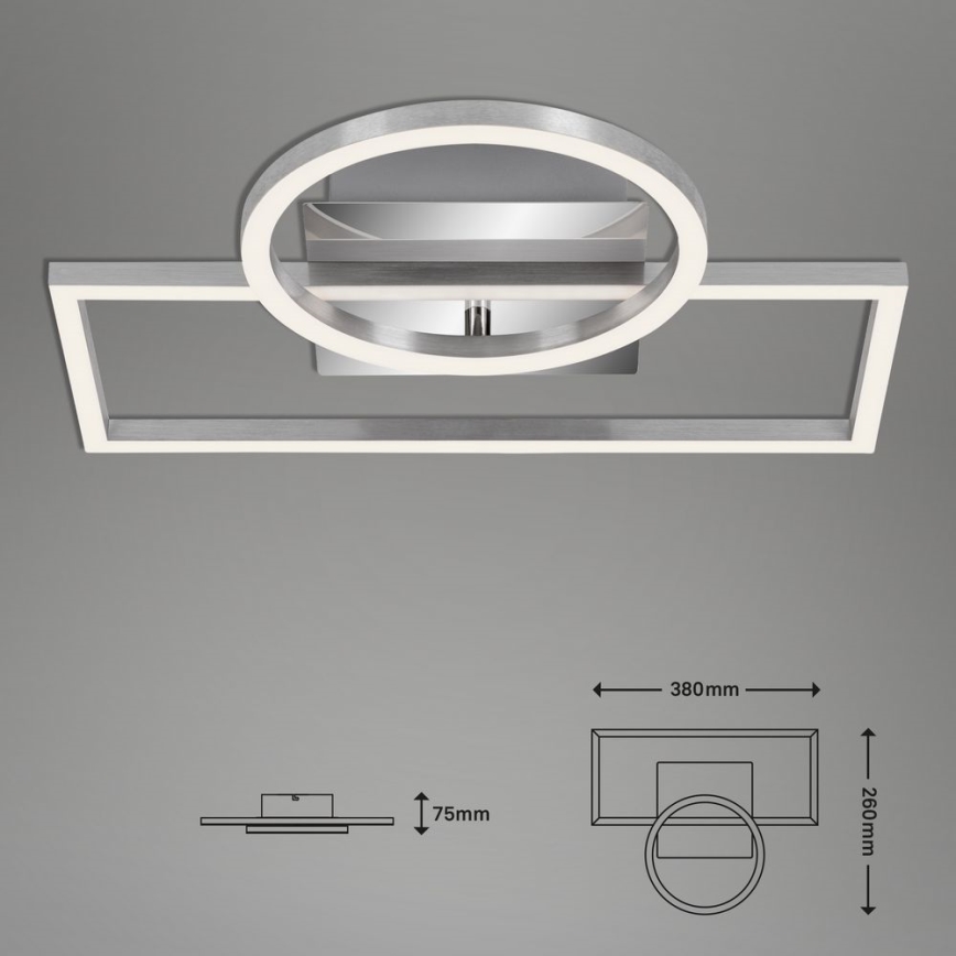 Briloner - LED dimbare plafondlamp FRAMES LED/19W/230V