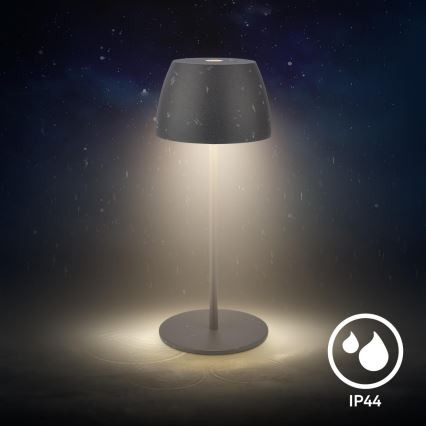 Briloner - LED-dimbare oplaadbare buitentafellamp met aanraakbediening MINI LED/2,5W/5V IP44 1800 mAh antraciet