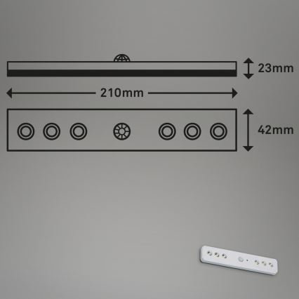 Briloner - LED Nachtlamp met een sensor LERO LED/0,48W/6xAAA