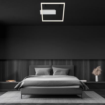 Briloner - LED plafondlamp FRAME LED/14W/230V 3000K 30x32 cm mat chroom