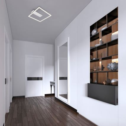 Briloner - LED plafondlamp FRAME LED/14W/230V 3000K 30x32 cm mat chroom
