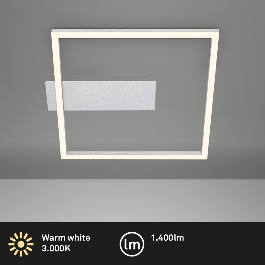 Briloner - LED plafondlamp FRAME LED/14W/230V 3000K 30x32 cm mat chroom