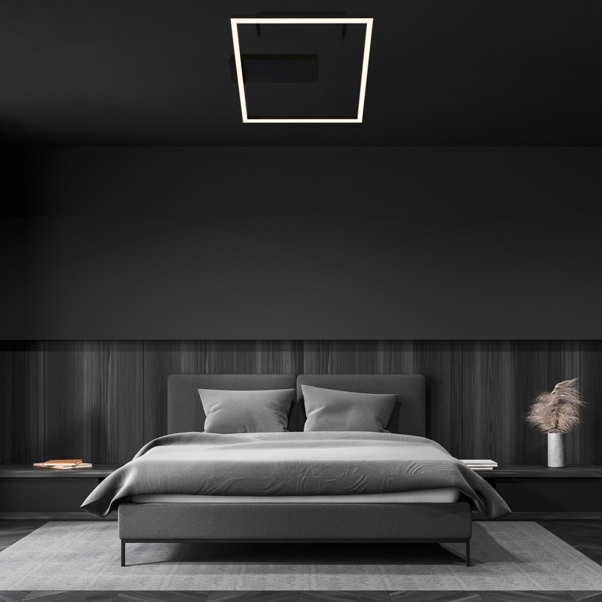 Briloner - LED-plafondlamp FRAME LED/14W/230V 3000K 30x32 cm zwart