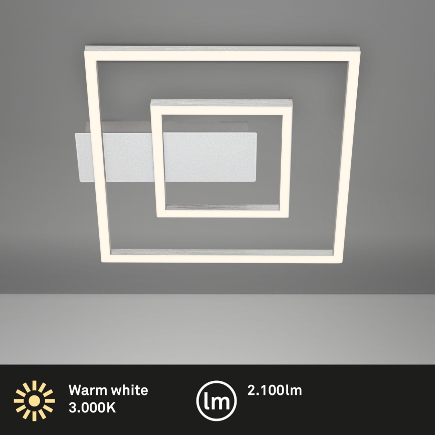 Briloner - LED plafondlamp FRAME LED/22W/230V 3000K 30x32 cm mat chroom