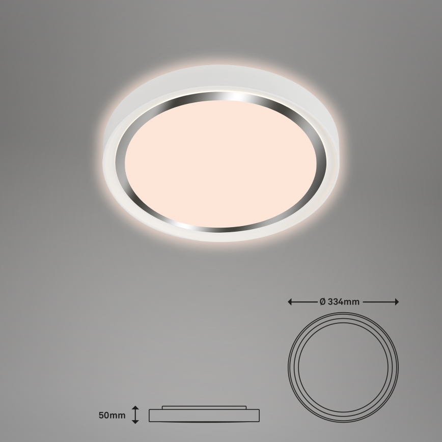 Briloner - LED Plafondlamp KAHIKO LED/15W/230V wit