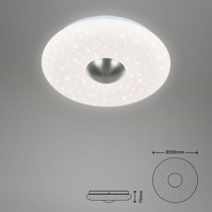 Briloner - LED Plafondlamp NALU LED/12W/230V