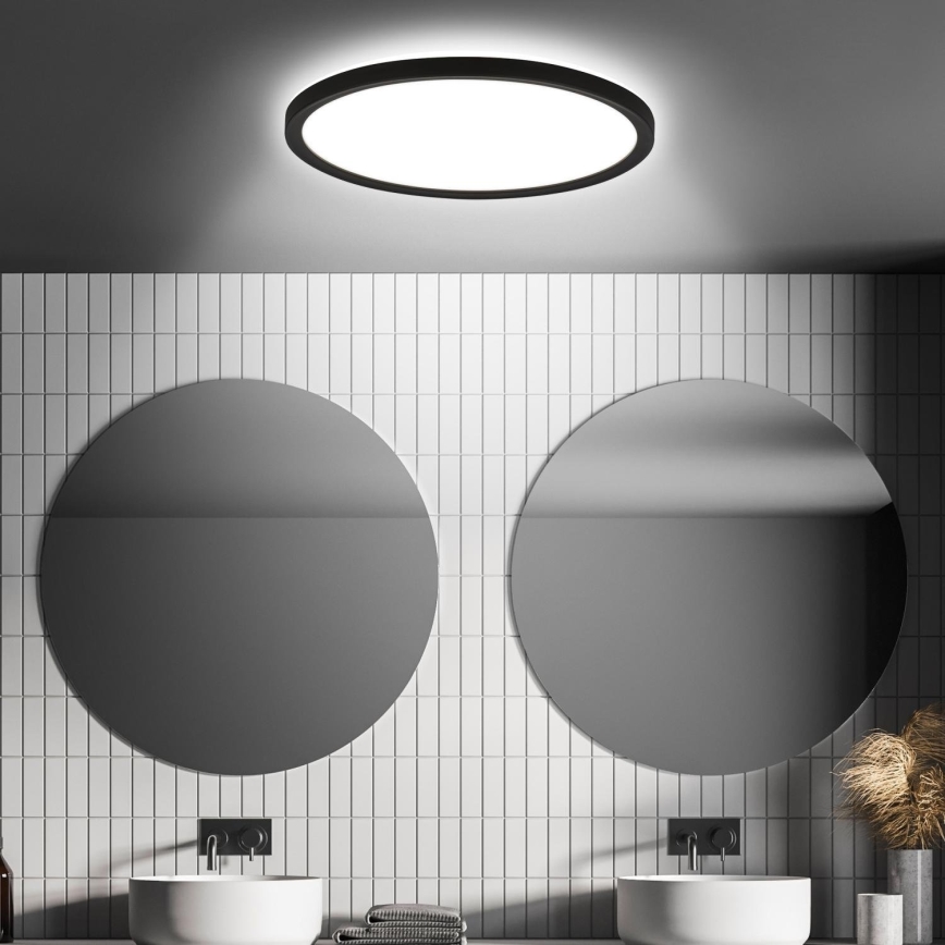 Briloner - LED plafondlamp voor badkamer met sensor MOVE LED/18W/230V IP44 Ø 29 cm wit