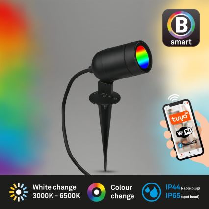 Briloner - LED RGBW dimbare buitenlamp LED/4,4W/230V 2700/4000/6500K IP44 Wi-Fi Tuya