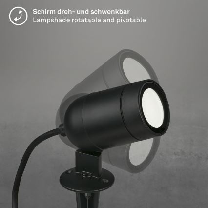 Briloner - LED RGBW dimbare buitenlamp LED/4,4W/230V 2700/4000/6500K IP44 Wi-Fi Tuya