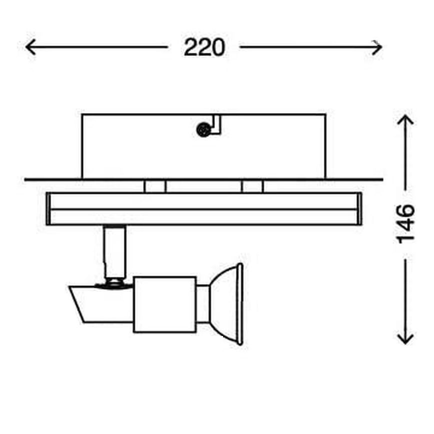 Briloner - LED-spot REN 1x GU10 / 3W / 230V + LED / 4W