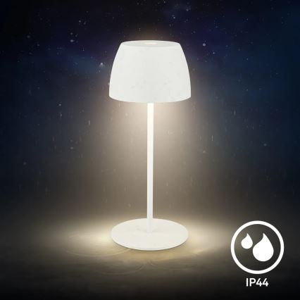 Briloner - LED dimbare oplaadbare aanraaktafellamp voor buiten MINI LED/2,5W/5V IP44 1800 mAh wit