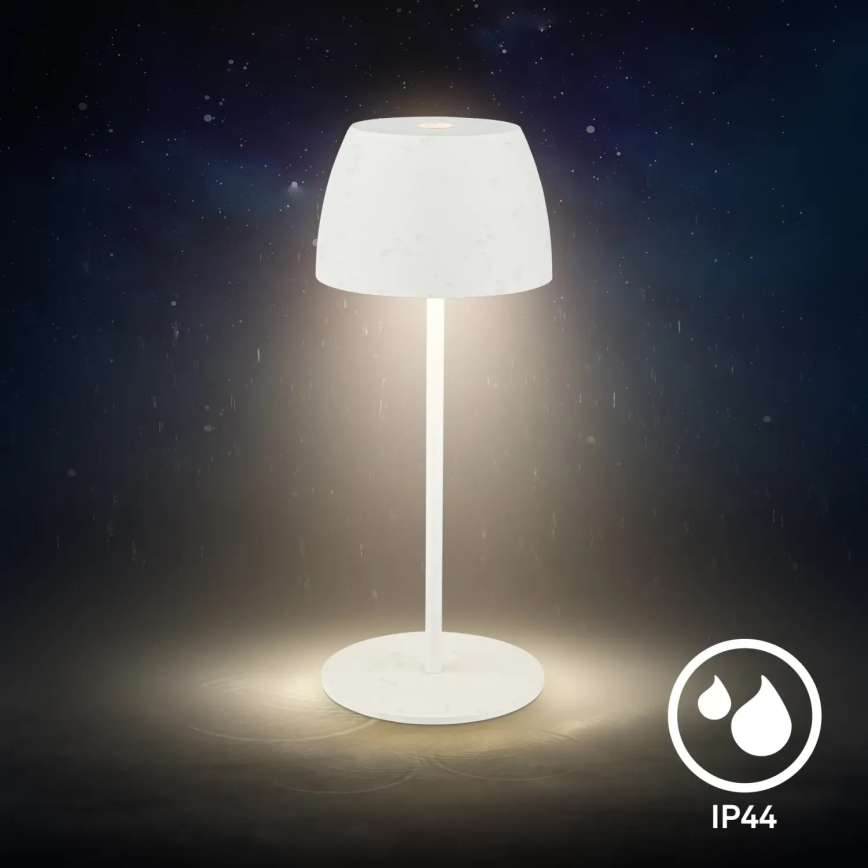 Briloner - LED dimbare oplaadbare aanraaktafellamp voor buiten MINI LED/2,5W/5V IP44 1800 mAh wit