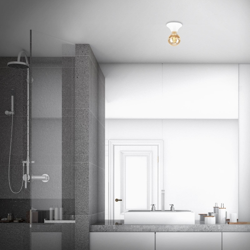 Briloner - Plafondlamp voor badkamer 1xE27/10W/230V IP44 wit