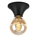 Briloner - Plafondlamp voor badkamer 1xE27/10W/230V IP44 zwart
