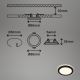 Briloner - SET 3x Hangende LED Badkamer plafond verlichting LED/3W/230V IP44