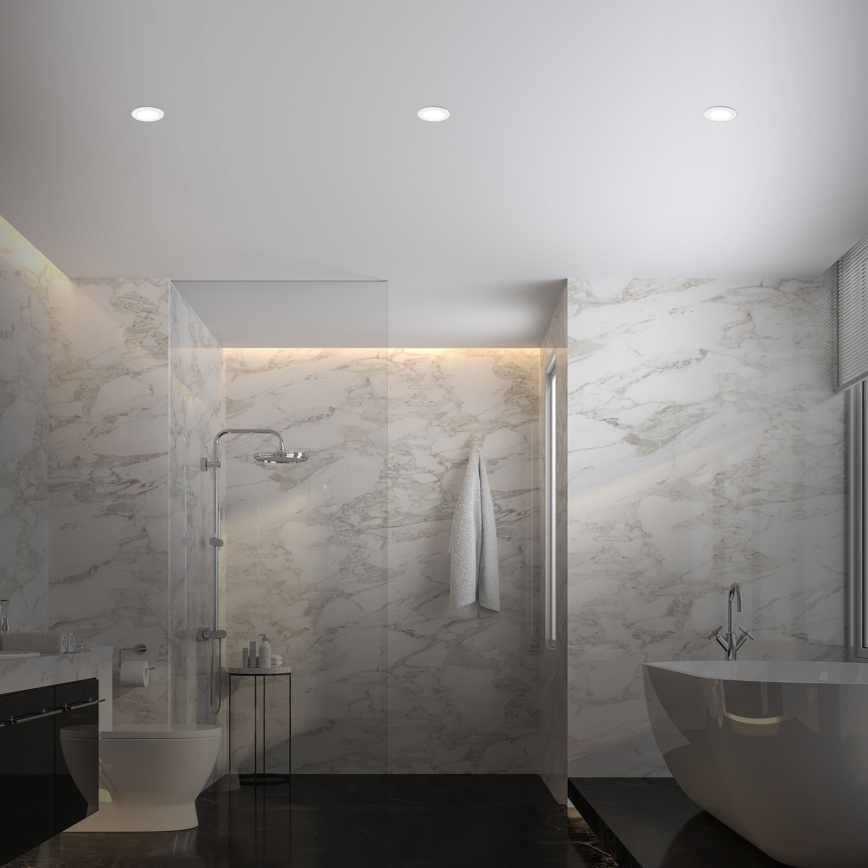 Briloner - SET 3x LED dimbare badkamer inbouwspot LED/4,8W/230V 3000-6500K IP44 + afstandsbediening